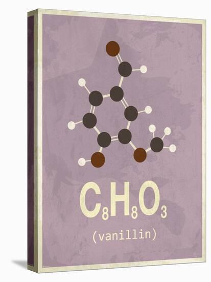 Molecule Vanilin-null-Stretched Canvas