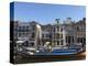 Moliceiro Boats Docked by Art Nouveau Style Buildings Along the Central Canal, Aveiro, Beira Litora-Stuart Forster-Premier Image Canvas