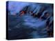 Molten Lava Flowing Into the Ocean-Brad Lewis-Premier Image Canvas