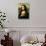 Mona Lisa Selfie Portrait-null-Stretched Canvas displayed on a wall