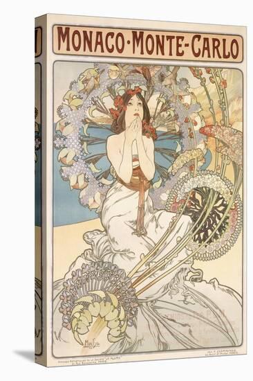 Monaco, Monte Carlo, 1897-Alphonse Mucha-Premier Image Canvas