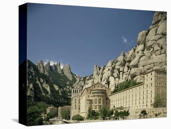 Monastery of Montserrat, Near Barcelona, Catalonia, Spain-Michael Busselle-Premier Image Canvas