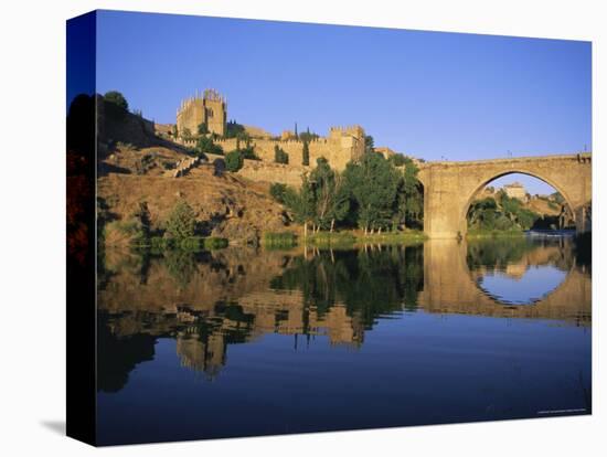 Monastery of San Juan De Los Reyes and San Martin Bridge Over the Rio Tajo, Toledo, Spain-Ruth Tomlinson-Premier Image Canvas