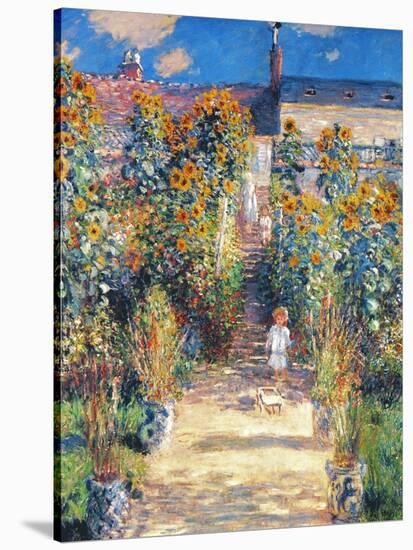 Monet: Garden/Vetheuil-Claude Monet-Premier Image Canvas