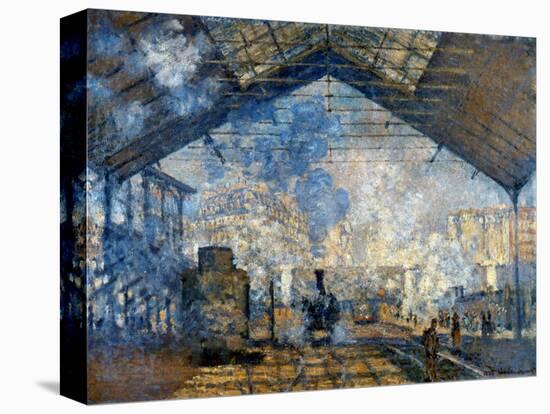 Monet: Gare St-Lazare, 1877-Claude Monet-Premier Image Canvas