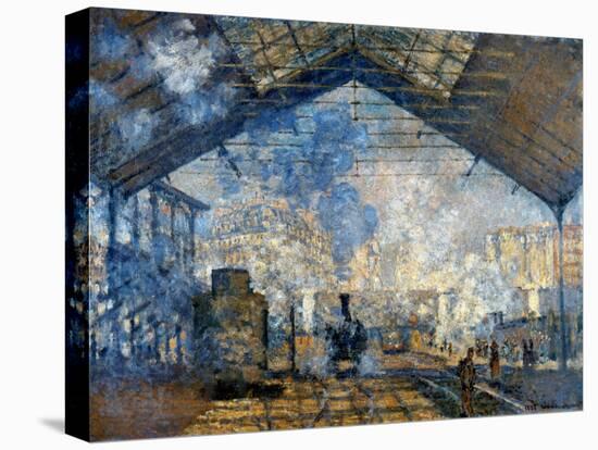 Monet: Gare St-Lazare, 1877-Claude Monet-Premier Image Canvas