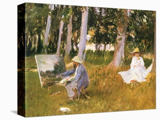 Monet Painting Woods, 1888-John Singer Sargent-Premier Image Canvas