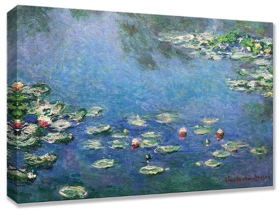 Monet Waterlilies-monet-Stretched Canvas