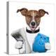 Money Dog-Javier Brosch-Premier Image Canvas