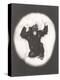 Monkey Doing an Al Jolson Imitation-null-Stretched Canvas