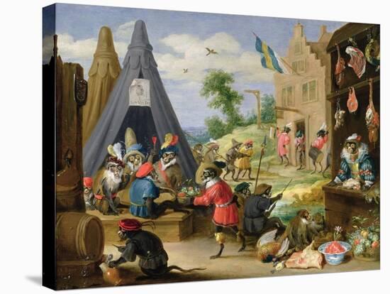 Monkey Encampment-David Teniers the Younger-Premier Image Canvas