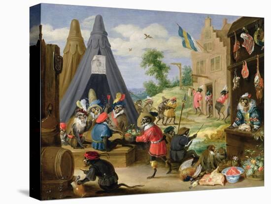 Monkey Encampment-David Teniers the Younger-Premier Image Canvas