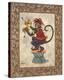 Monkey with Cymbals-Janet Kruskamp-Stretched Canvas