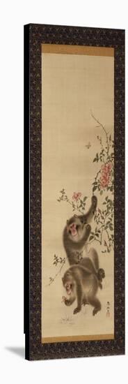 Monkeys and Roses-Hashiguchi Goyo-Premier Image Canvas