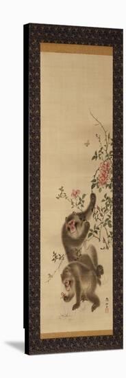 Monkeys and Roses-Hashiguchi Goyo-Premier Image Canvas