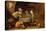 Monkeys Drinking And Smoking, 17th Century-David Teniers the Younger-Premier Image Canvas