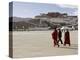 Monks Carrying Umbrellas to Shield Against the Sun, in Front of the Potala Palace, Tibet-Don Smith-Premier Image Canvas