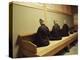 Monks During Za-Zen Meditation in the Zazen Hall, Elheiji Zen Monastery, Japan-Ursula Gahwiler-Premier Image Canvas