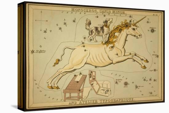 Monoceros and Canis Minor Constellations, 1825-Science Source-Premier Image Canvas