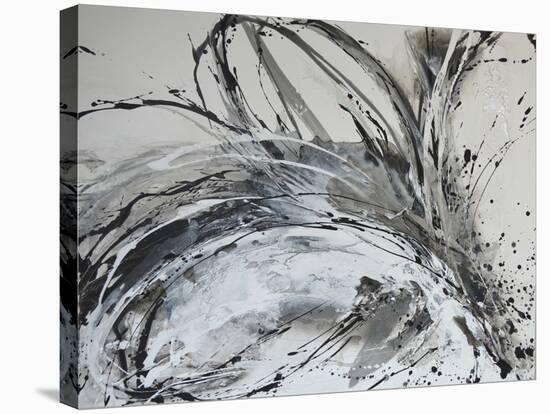 Monochrome Flora II-Caroline Ashwood-Stretched Canvas