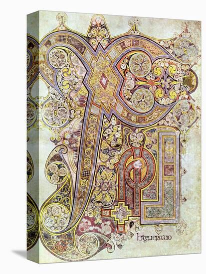 Monogram Page from the Book of Kells Christi Auteum Generatio, C800-null-Premier Image Canvas