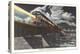 Monon's Lew Wallace, Train Crossing Bridge-null-Stretched Canvas