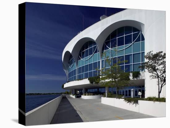 Monona Terrace, Lake Monona, Madison, WI-Walter Bibikow-Premier Image Canvas