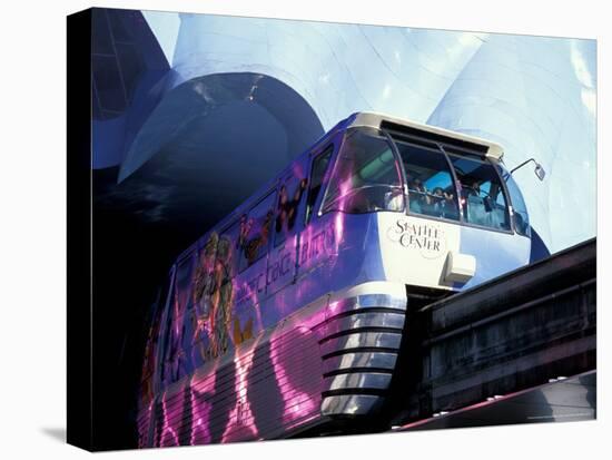 Monorail Under Experience Music Project, Seattle, Washington, USA-William Sutton-Premier Image Canvas