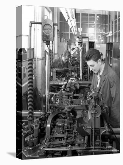 Monotype Casting Machine at a Printing Company, Mexborough, South Yorkshire, 1959-Michael Walters-Premier Image Canvas