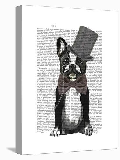 Monsieur Bulldog-Fab Funky-Stretched Canvas