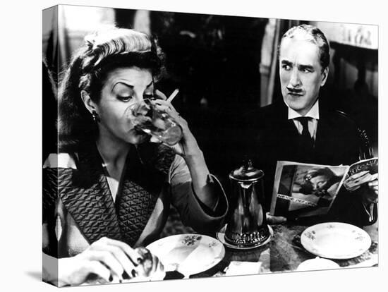 Monsieur Verdoux, Martha Raye, Charlie Chaplin, 1947-null-Stretched Canvas
