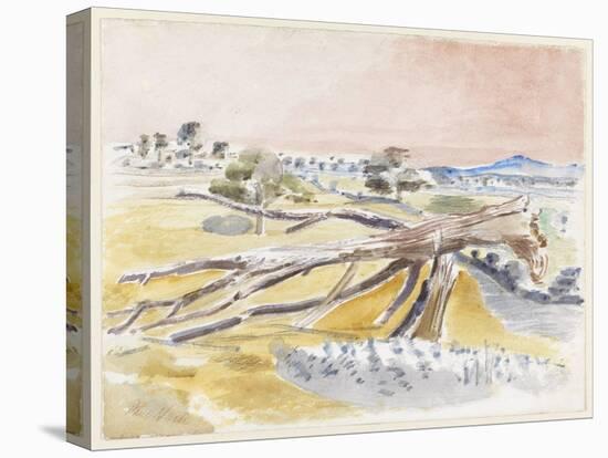 Monster Field, Study Ii, 1939 (W/C with Pencil on Paper)-Paul Nash-Premier Image Canvas