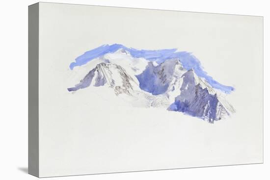 Mont Blanc from Saint-Martin-Sur-Arve-John Ruskin-Premier Image Canvas