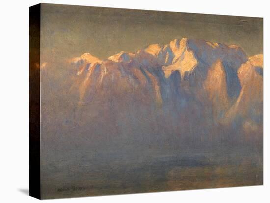 Mont Blanc (Oil on Canvas Laid down on Board)-Adrian Scott Stokes-Premier Image Canvas