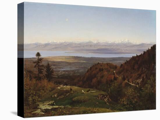 Mont-Blanc Seen from Saint-Cergues, 1869-Francois Louis Francais-Premier Image Canvas