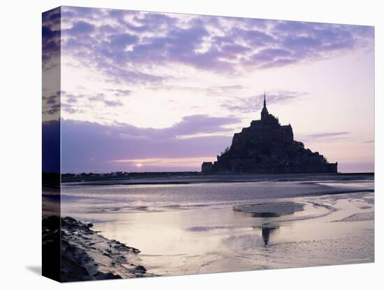 Mont Saint-Michel at Sunset, Unesco World Heritage Site, La Manche Region, Basse Normandie, France-Roy Rainford-Premier Image Canvas