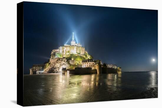 Mont Saint Michel La Nuit-Philippe Manguin-Premier Image Canvas