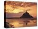 Mont Saint-Michel (Mont St. Michel) at Sunset, La Manche Region, Normandy, France, Europe-Roy Rainford-Premier Image Canvas