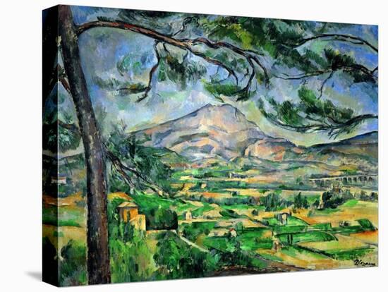 Mont Sainte-Victoire with Large Pine-Tree, circa 1887-Paul Cézanne-Premier Image Canvas