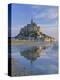 Mont St. Michel (Mont Saint-Michel) Reflected in Water, Manche, Normandy, France, Europe-Ruth Tomlinson-Premier Image Canvas