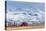 Montana Farm Dwarfed by Tall Mountains.-MH Anderson Photography-Premier Image Canvas