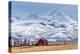 Montana Farm Dwarfed by Tall Mountains.-MH Anderson Photography-Premier Image Canvas