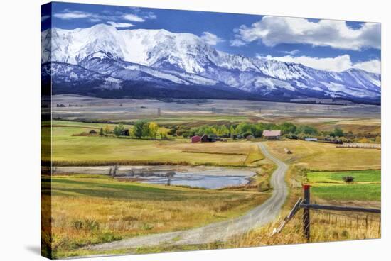 Montana Farm (Watercolor)-Galloimages Online-Premier Image Canvas