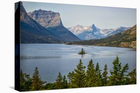 Montana, Glacier NP, Wild Goose Island Seen from Going-To-The-Sun Road-Rona Schwarz-Premier Image Canvas