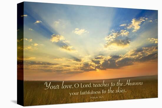 Montana Sunrise (Your love, O Lord...)-Jason Savage-Stretched Canvas