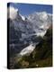 Monte Bianco (Mont Blanc) Seen from Vallee D'Aosta, Suedtirol, Italy, Europe-Jochen Schlenker-Premier Image Canvas