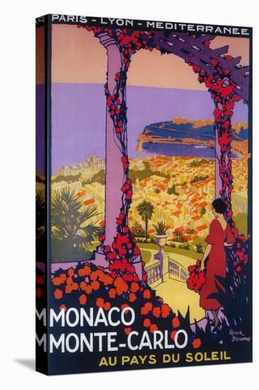 Monte Carlo, Monaco - Travel Promotional Poster-Lantern Press-Stretched Canvas