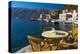 Montenegro, Bay of Kotor, Perast, Waterside Cafe-Alan Copson-Premier Image Canvas