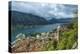 Montenegro, Kotor. Cruise ship in city harbor.-Jaynes Gallery-Premier Image Canvas