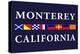 Monterey, California - Nautical Flags-Lantern Press-Stretched Canvas